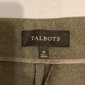 Talbots size 16 Women’s grey dress pants like new